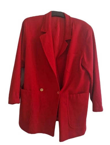 Vintage Burberry röd kappa – ikonisk, lyxig och tidlös