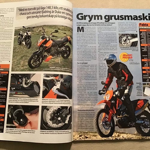 ALLT OM MC NR 3 2008 KTM 690,CBX KLUBBEN,HONDA GOLD WING,KUNGSBACKA TRIAL KLUBB