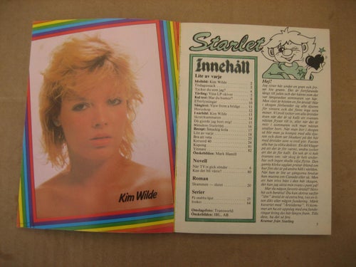 Starlet Nr:40-1982(Idolbild på Kim Wilde, Mark Hamill)