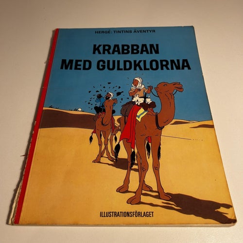 Tintin #17 - Krabban med guldklorna, 1a upplaga, bra skick! VG
