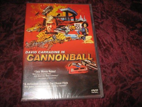 CANNONBALL (DAVID CARRADINE,BILL MCKINNEY,VERONICA HAMEL) DVD NY INPLASTAD