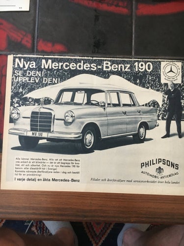Mercedes-Benz 190 1961Annons Mercedes