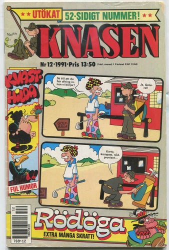 Knasen 1991 nr 12 Kvast-hilda, Hagbard, Rödöga, BC