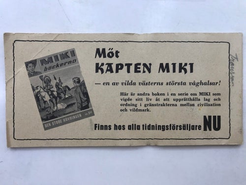 Trioserien Bronco - 1962:3 VG