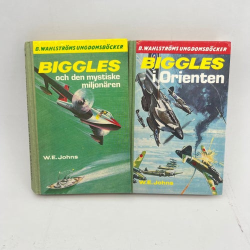 Biggles 4 st – W.E. Johns – Wahlströms ungdomsböcker