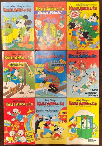 Kalle Anka & C:o, Walt Disney's, 1971-81, 9 st.