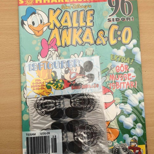 KALLE ANKA Nr 28 1999 - Inplastad - Gör Musse-isbitar