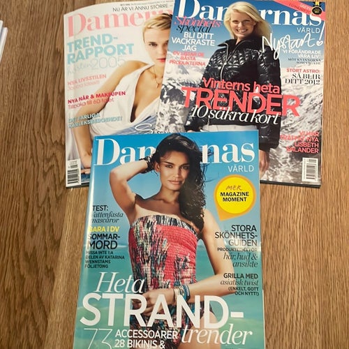 Damernas Värld tidningar 3 st