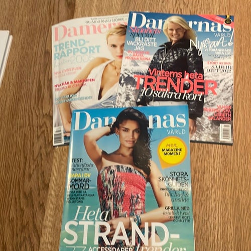 Damernas Värld tidningar 3 st