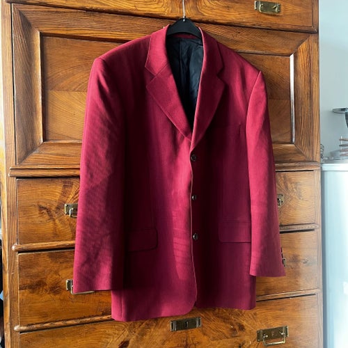 Tiger kavaj 100% ull | Vinröd/Burgundy | Stl 96 | Fint skick