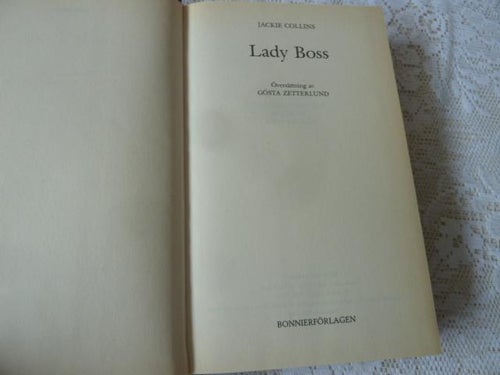 LADY BOSS, J. COLLINS, 1992,  BÖCKER