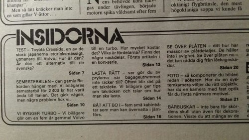 Vi bilägare nr 15 1981: Toyota Cressida, båtar: Maxim, Uttern 495 HT, Albin 232