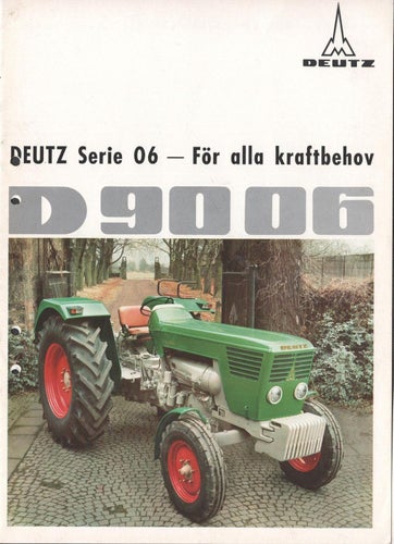 Broschyr Deutz D9006 traktor