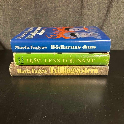3 böcker av Maria Fagyas - Brödernas dans, Tvillingsystern, - Bokpaket