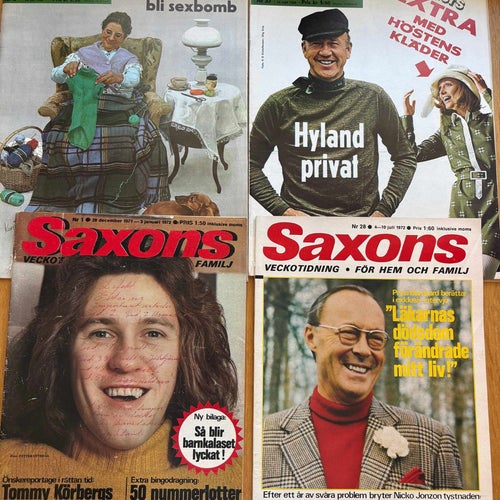 Allers nr 19,21,23 och 41/1970, i fint skick, tidningarna har lös häftning pga a