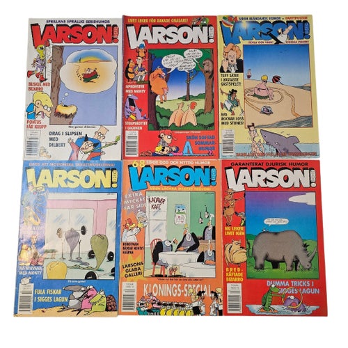 Larson! Serietidningar - 12 st 1997-1998