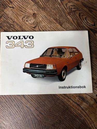 Äldre instruktionsbok Volvo 343 - 80 sidor
