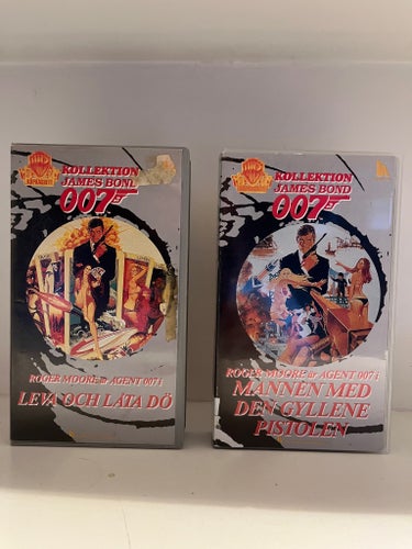 James Bond 007 VHS 2 Filmer