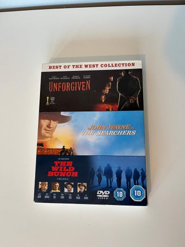 Unforgiven / The Searchers / The Wild bunch -- eng text- box mkt svår att hitta