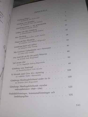 Göteborg Förr och nu (hft) 1960 första årgången