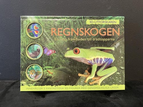 Bok 3D-utforskaren Regnskogen  - En resa från Floden till trätopparna Pop up-bok