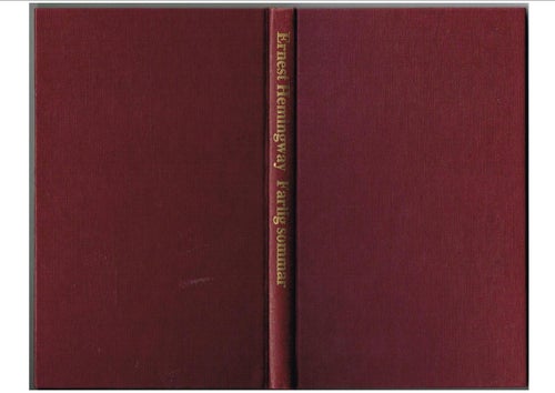 Nobelpris 1954: Ernest Hemingway - FARLIG SOMMAR (1988)