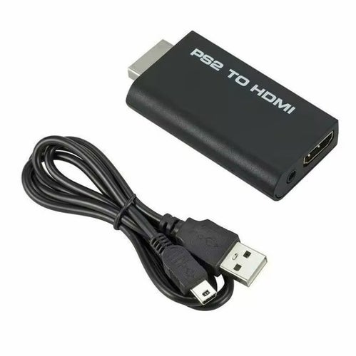 PS2 to HDMI Converter Adapter, Video Converter PS2 to HDMI Converter with 3.5mm