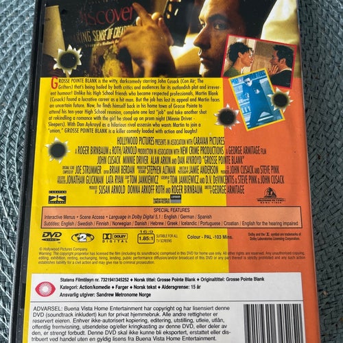 Grosse Pointe Blank (DVD) Svensk Text