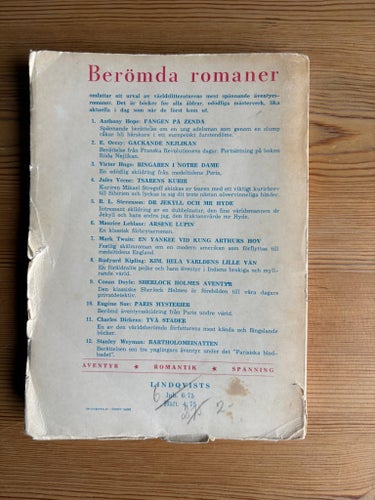 Sherlock Holmes äventyr - Conan Doyle - 1954 - AB Lindqvists Förlag