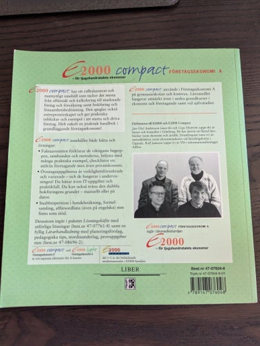 Företagsekonomi E2000 Compact A Fakta & Övningar och Lösningar bok