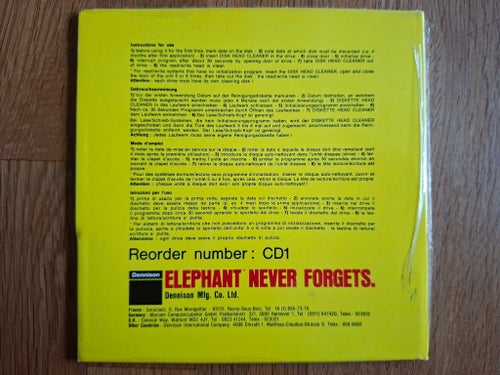 Elephant Memory Systems Diskette Head Cleaning Kit 5¼" PC, C64, Amiga