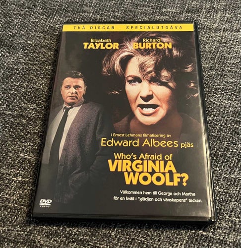 VEM ÄR RÄDD FÖR VIRGINIA WOOLF? (1966) SVENSK UTGÅVA I MKT FINT SKICK!