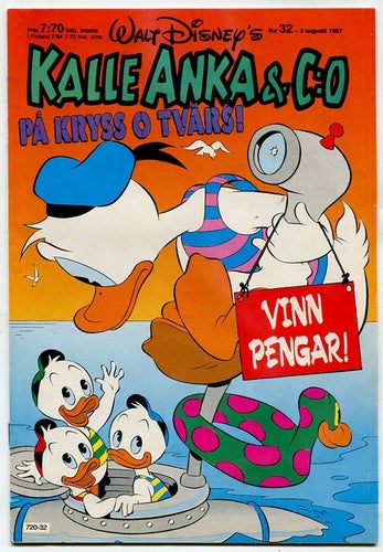 Kalle Anka & Co 1987 nr 32 Kalle Anka växlande vindar