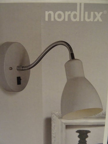 1 stycken. VÄGGLAMPOR NORDLUX CYCLONE... NYA. Vit metall. se bild