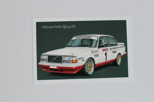Vykort Volvo 240 Turbo (Group A) (10cmx15cm)