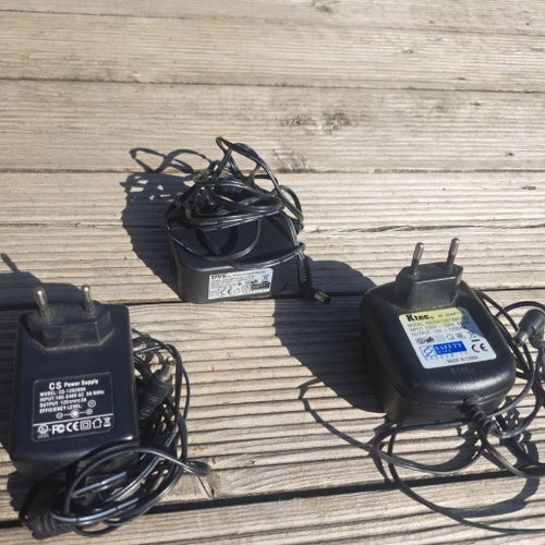 Strömadaptrar 12V, 3-pack