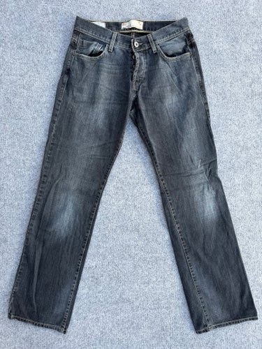Selected Zeppo 2 Jeans W32 L34 Made in Italy – Svartgrå Y2K Denim