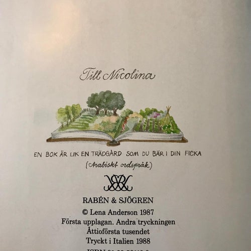MAJAS LILLA GRÖNA Lena Anderson 1988