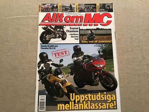 ALLT OM MC NR 2 2008 VARG OLLE,TRIKE I BOLIDEN HOLMQVIST,WAKAN,TRIAZUMA,FAT BOY,