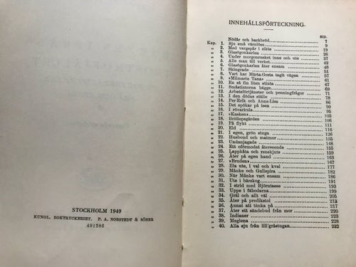 BARNEN IFRÅN FROSTMOFJÄLLET Laura Fitinghoff 1949