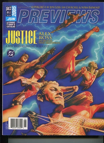 Previews Catalouge June 2005 Marvel DC Justice League etc