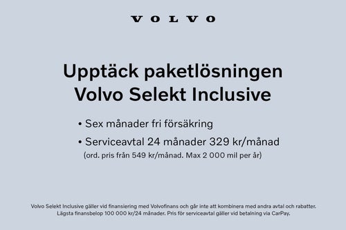 Volvo XC60 T6 Plus Dark Nordic Edition 360-kamera Harman/Kardon Selekt