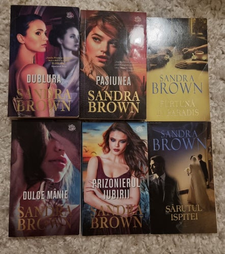Bokpaket, Sandra Brown. Rumänska böcker