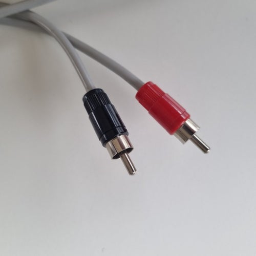 RCA-kabel, 2RCA till 2RCA, Grå, 10 m