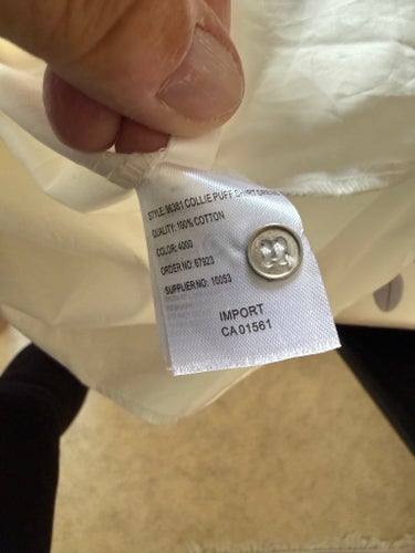 Co'couture vit lång skjorta , storlek XS ny