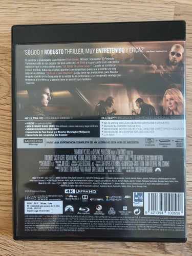 Jack Reacher Blu-ray - ?OBS! 4K skivan medföljer inte
