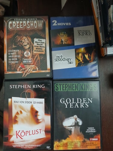 Stephen King DVD-filmer: Creepshow, Pet Sematary, Köplust, Golden Years