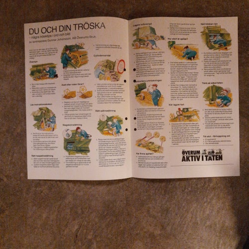 Broschyr ÖVERUM AKTIV Skördetröskor