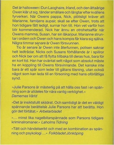 FÖR SINA SYNDERS SKULL - Julie parsons ( Pocket bok )