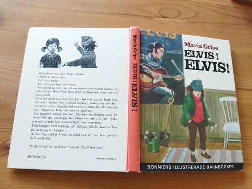 Elvis! Elvis! av Maria Gripe. Bok, inbunden. Very Fine plus